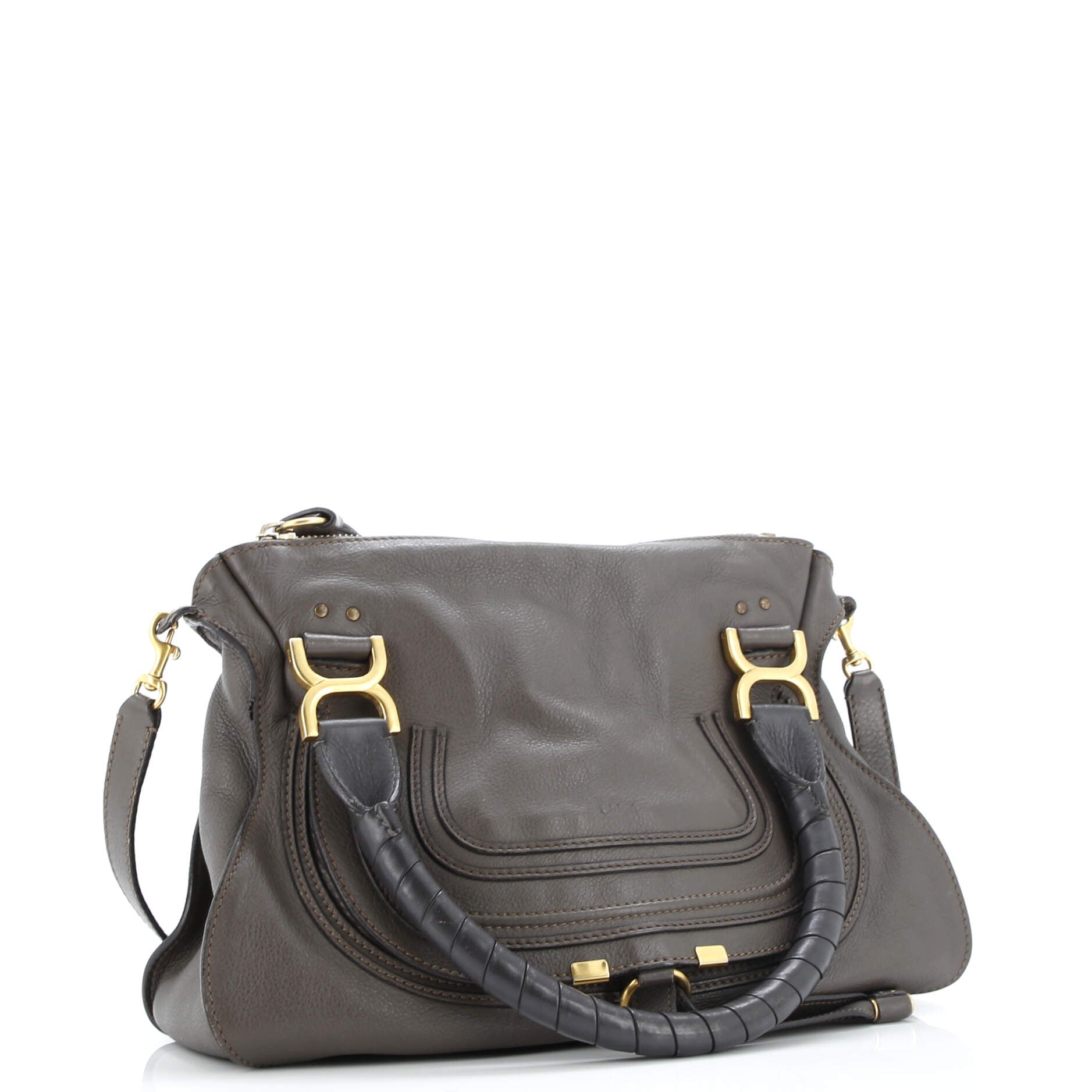 Marcie Satchel Leather Medium
