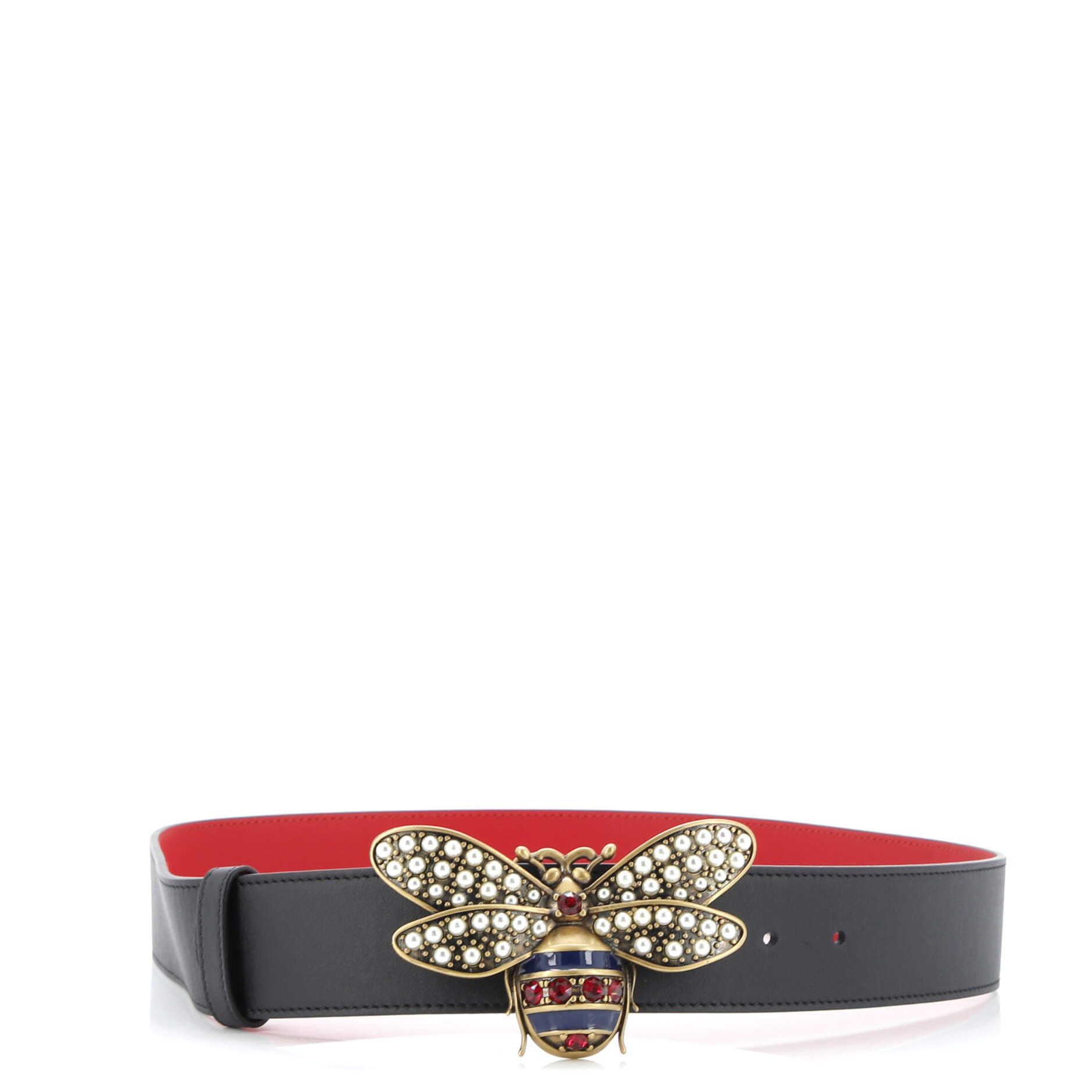 Queen Margaret Bee Belt Leather Wide