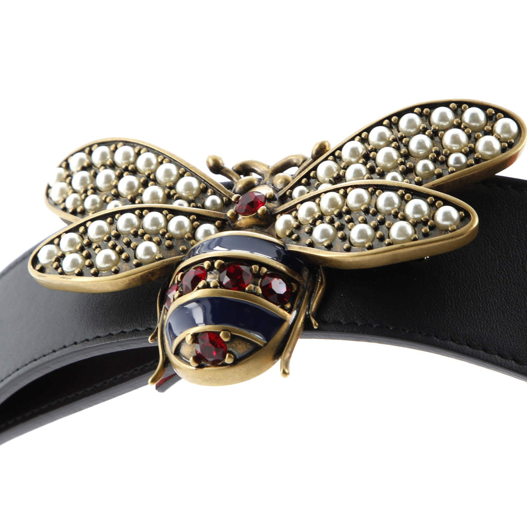 Queen Margaret Bee Belt Leather Wide