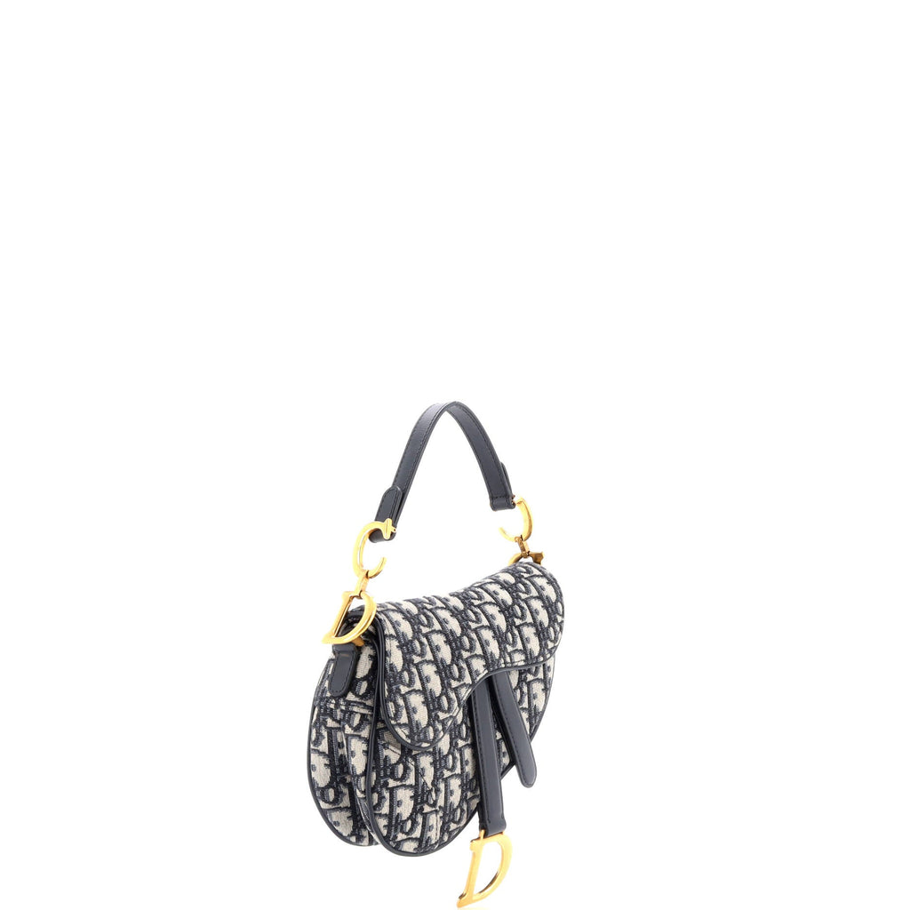 Saddle Handbag Oblique Canvas Mini