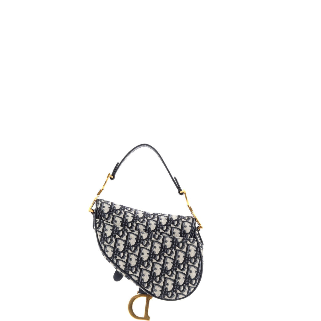 Saddle Handbag Oblique Canvas Mini