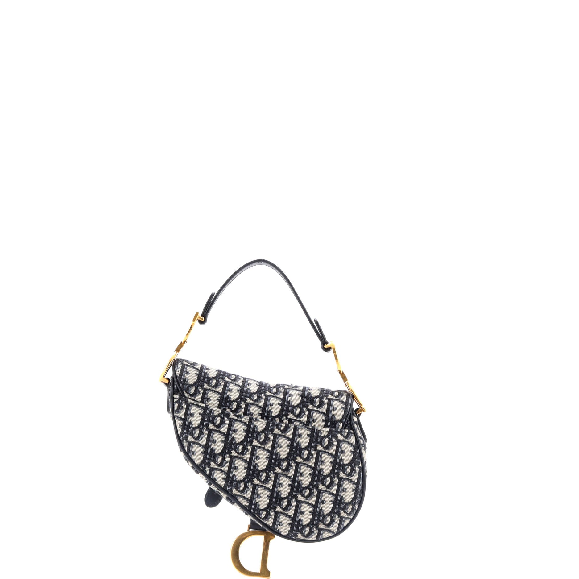 Saddle Handbag Oblique Canvas Mini