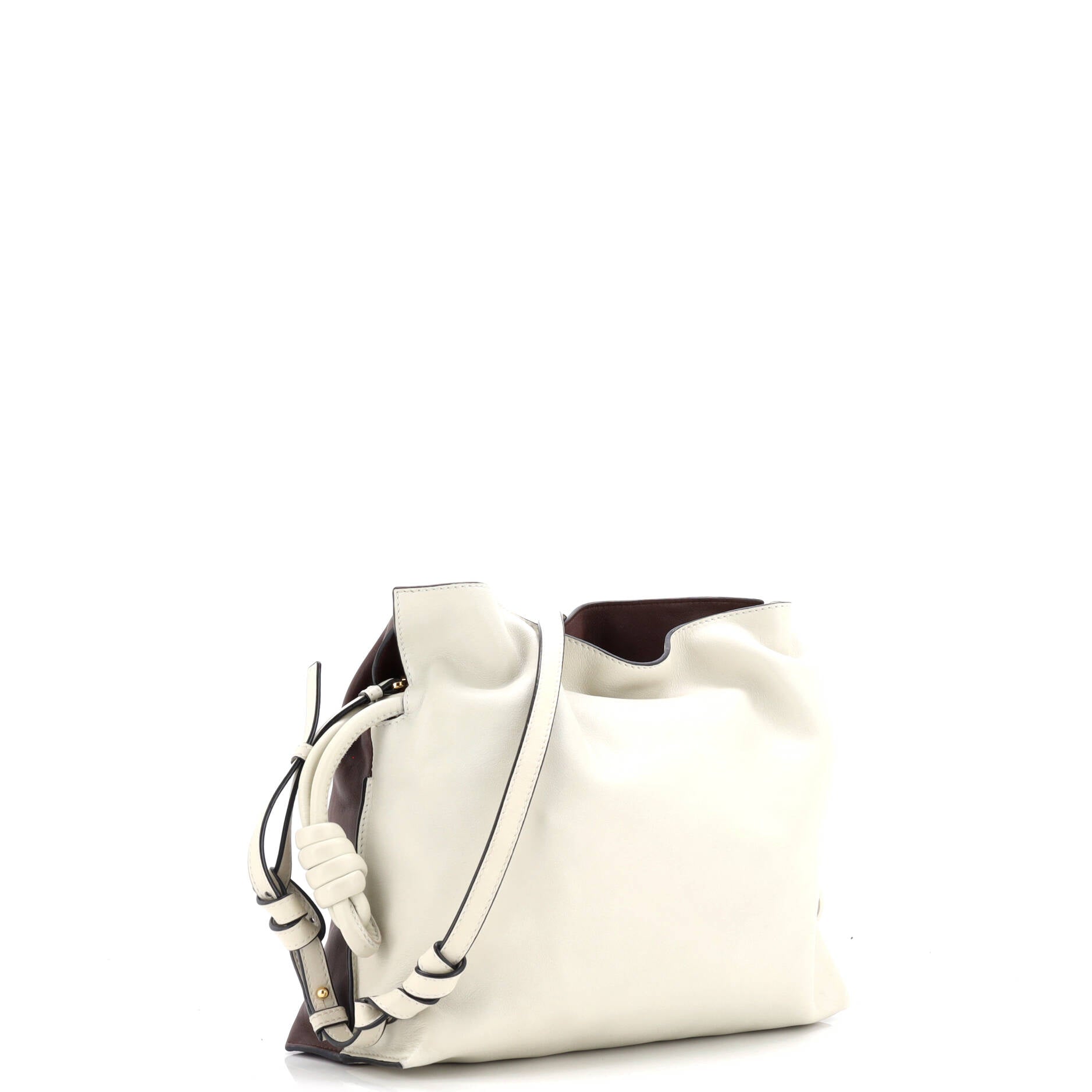 Flamenco Knot Clutch Leather Medium