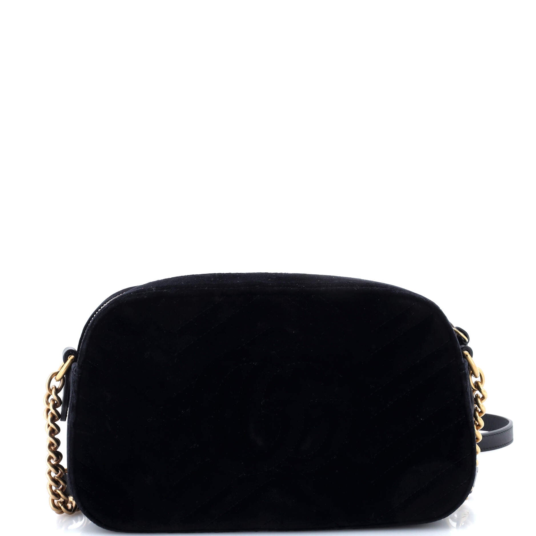 GG Marmont Camera Bag Embroidered Matelasse Velvet Small