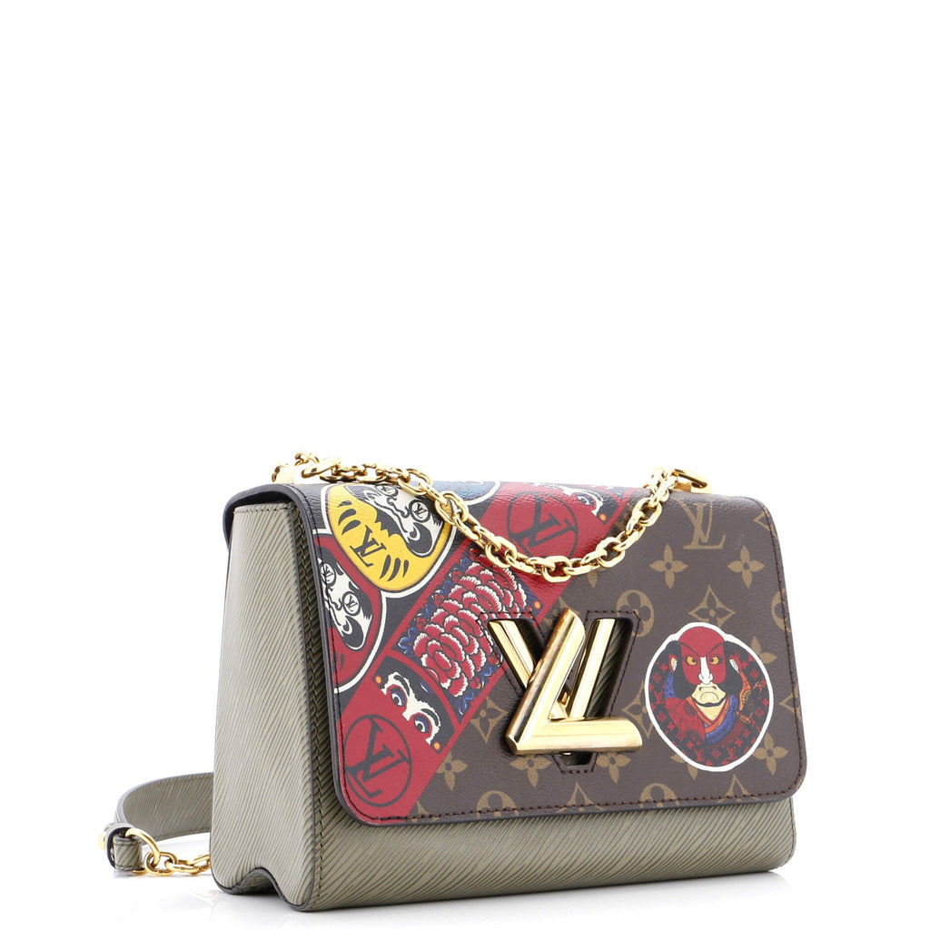 Twist Handbag Limited Edition Kabuki Stickers Monogram Canvas and Epi Leather MM