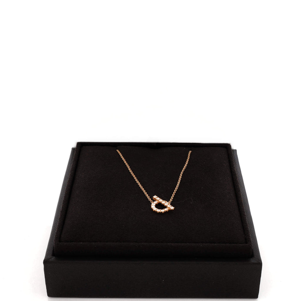 Finesse Pendant Necklace 18K Rose Gold and Diamonds