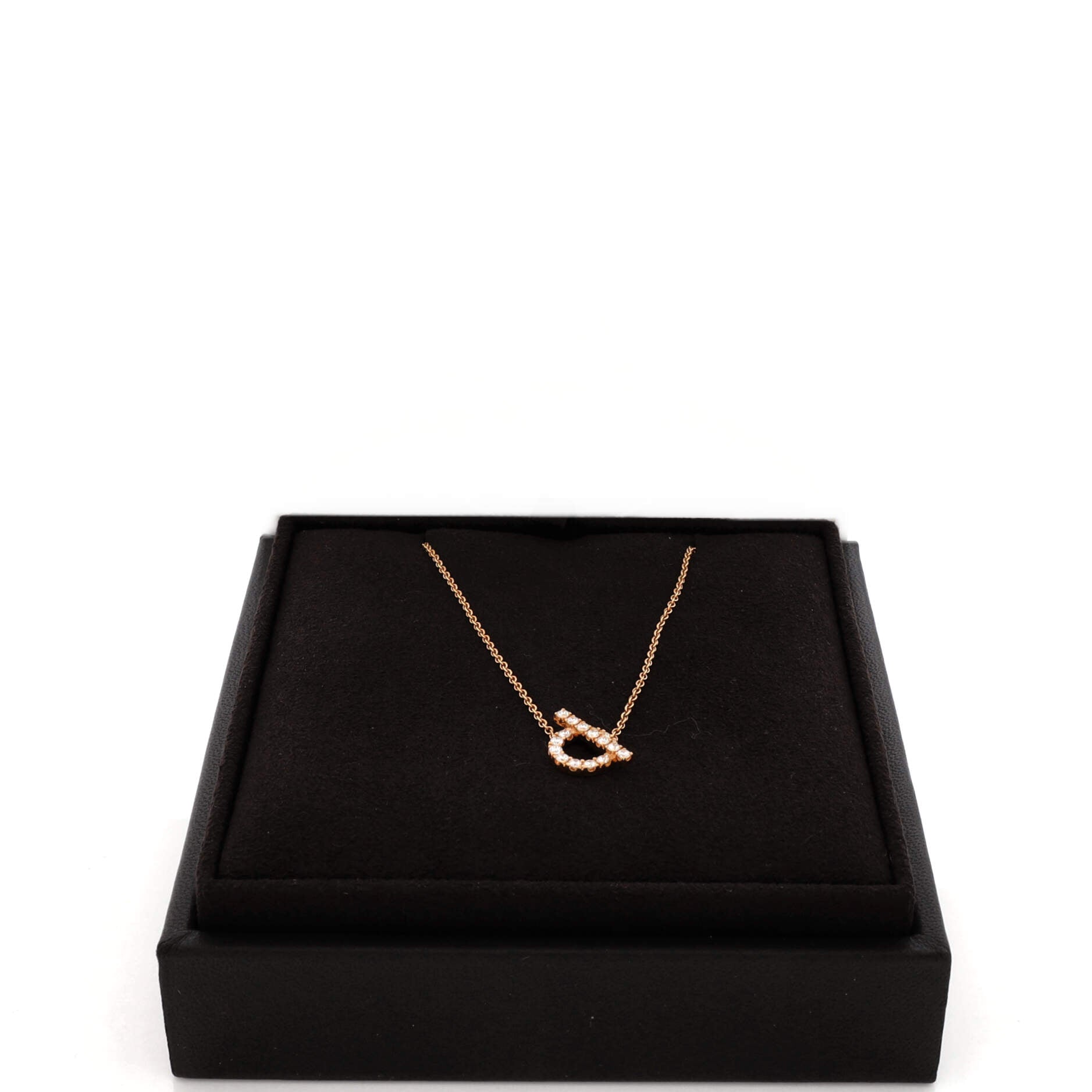 Finesse Pendant Necklace 18K Rose Gold and Diamonds