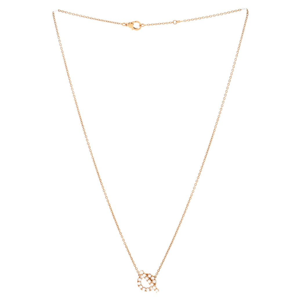 Finesse Pendant Necklace 18K Rose Gold and Diamonds