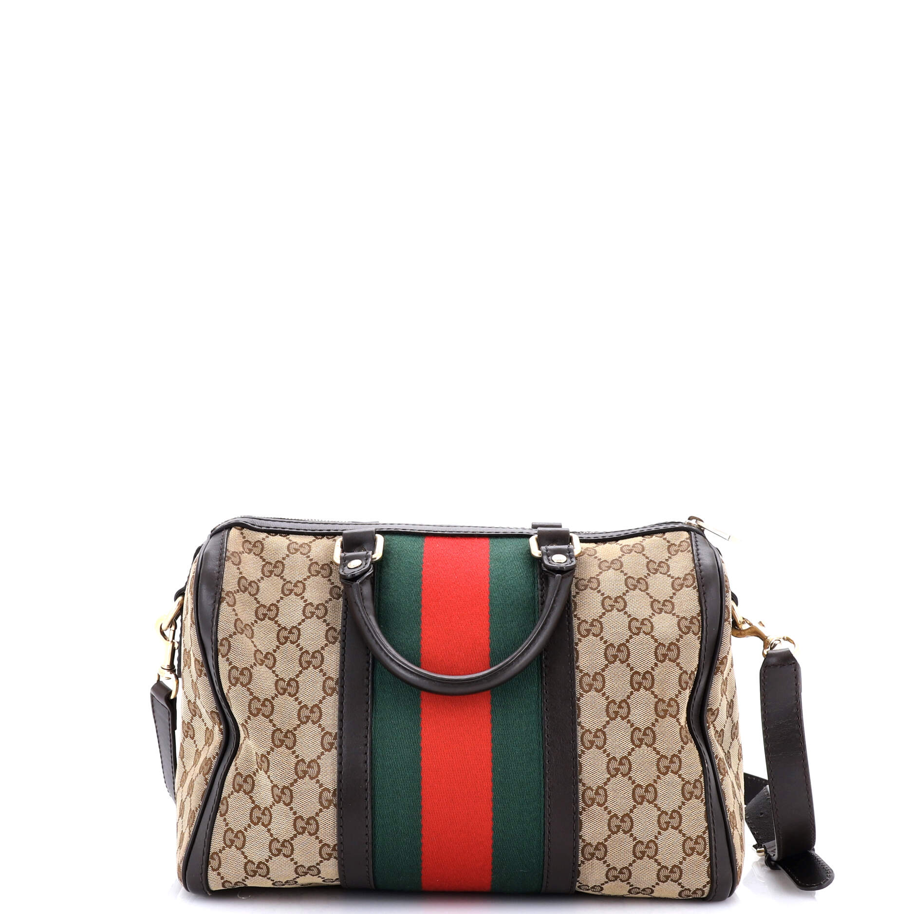 Vintage Web Boston Bag GG Canvas Medium