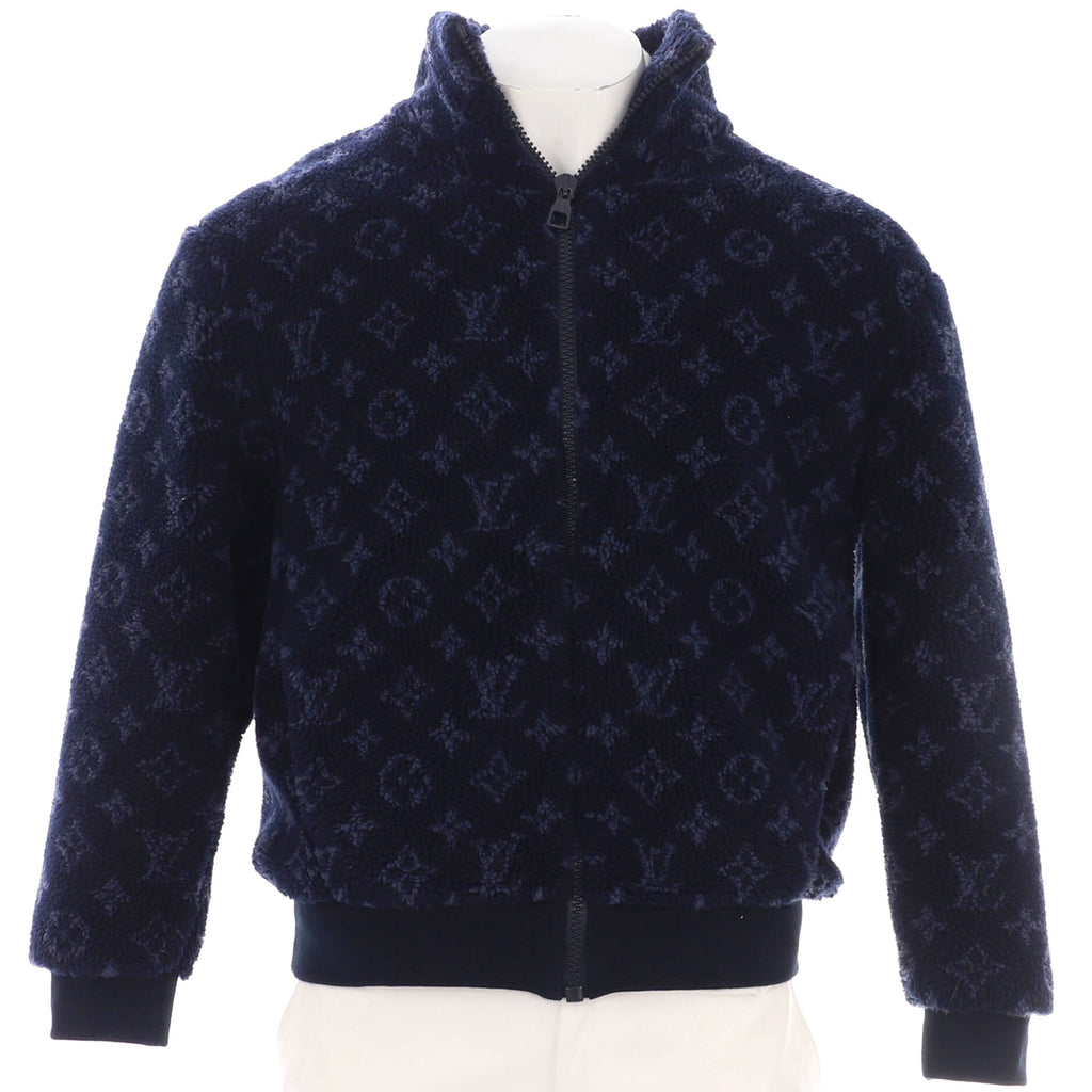 Men's Teddy Zip Jacket Monogram Polyester Fleece