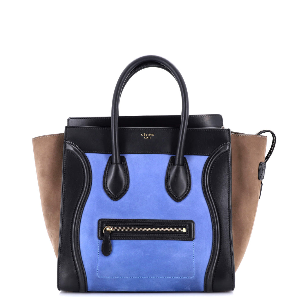 Tricolor Luggage Bag Nubuck Mini
