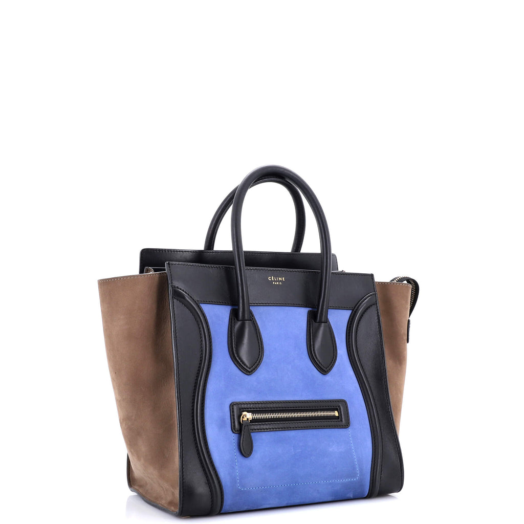 Tricolor Luggage Bag Nubuck Mini