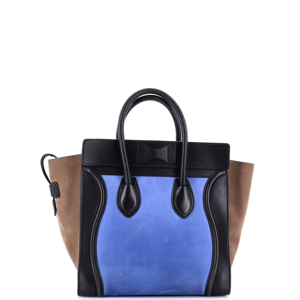 Tricolor Luggage Bag Nubuck Mini