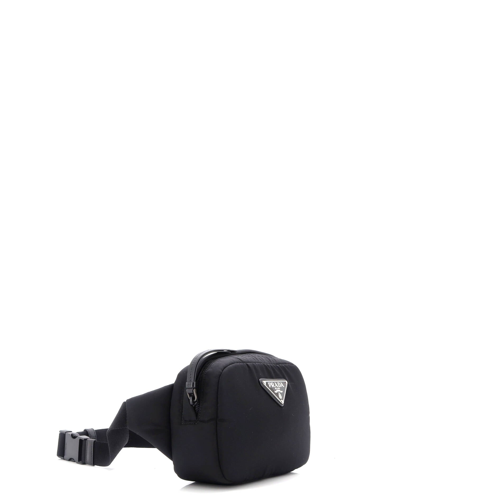Padded Zip Belt Bag Tessuto