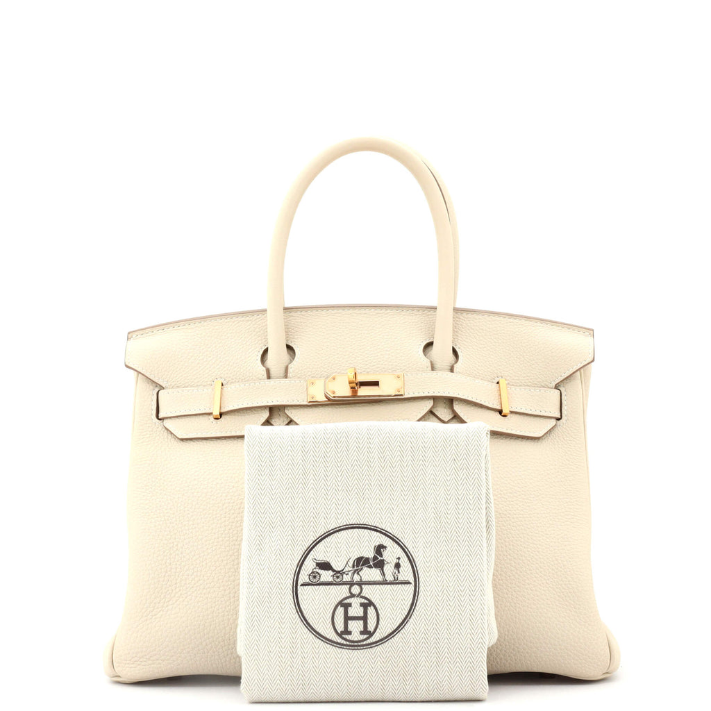 Birkin Handbag Light Togo with Rose Gold Hardware 30