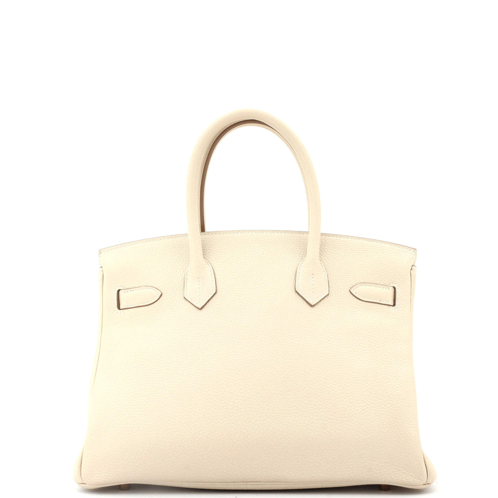 Birkin Handbag Light Togo with Rose Gold Hardware 30
