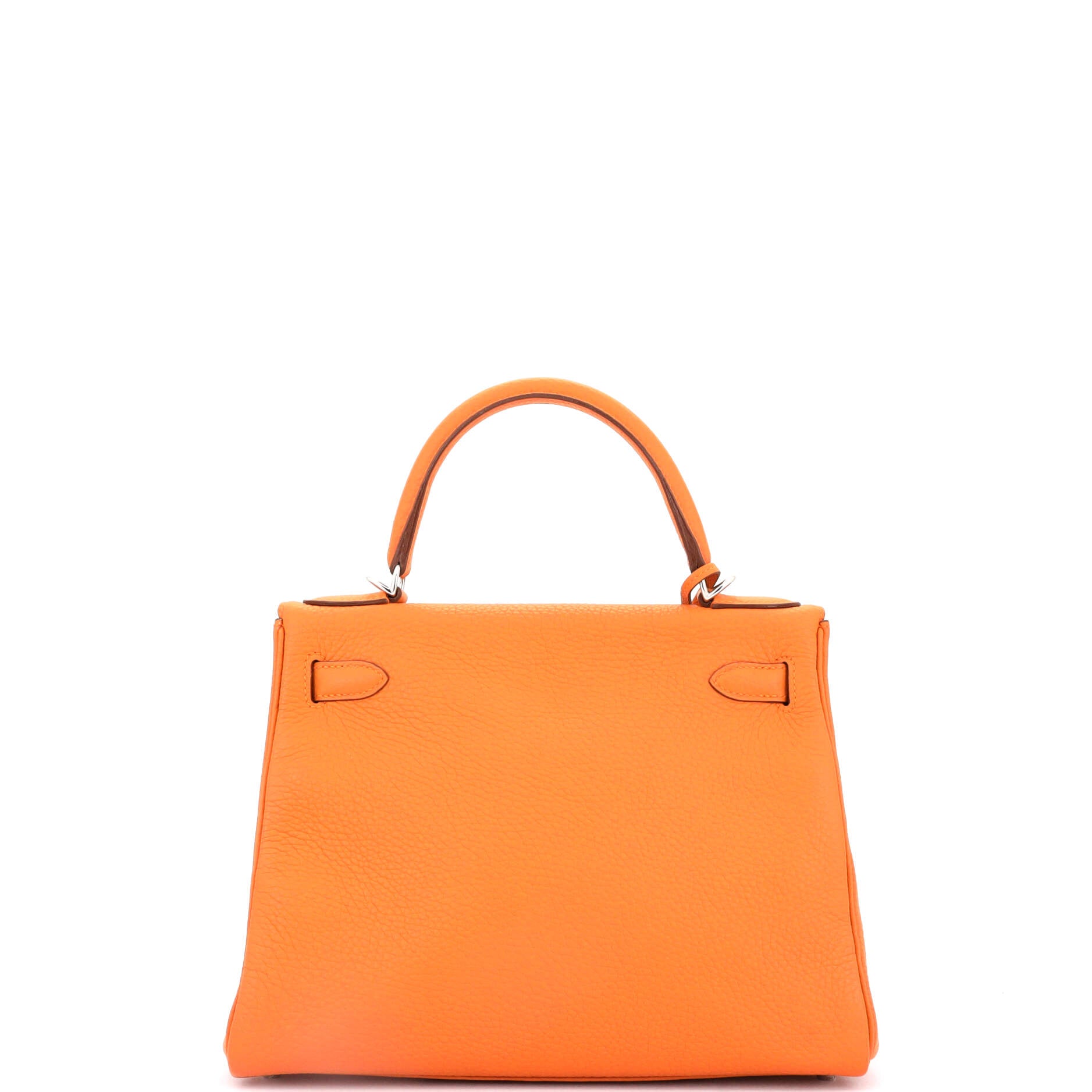 Kelly Handbag Feu Clemence with Palladium Hardware 28