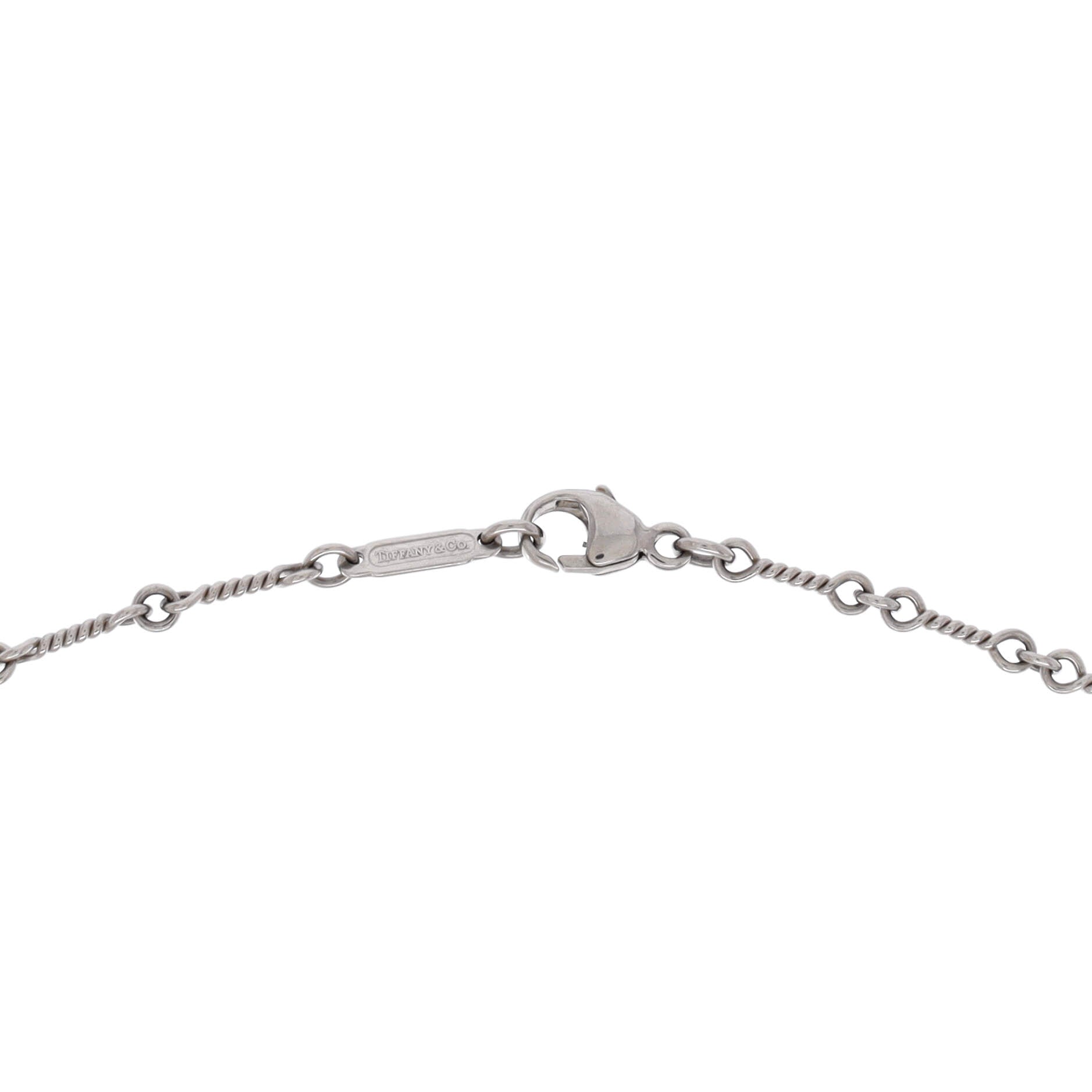 Open Heart Pendant Necklace Platinum and Diamonds