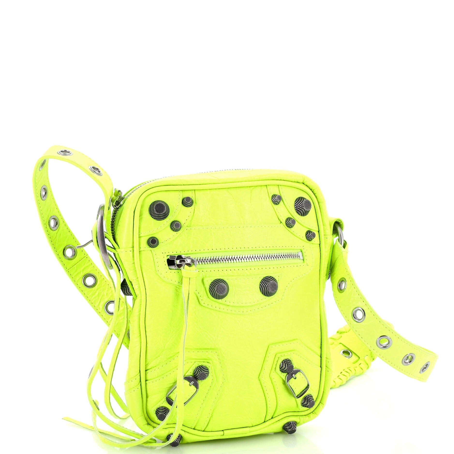 Le Cagole Giant Studs Crossbody Bag Leather