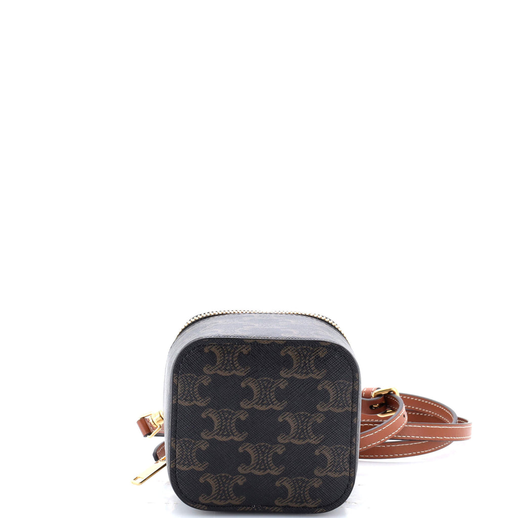 Top Handle Square Vanity Case Triomphe Coated Canvas Mini