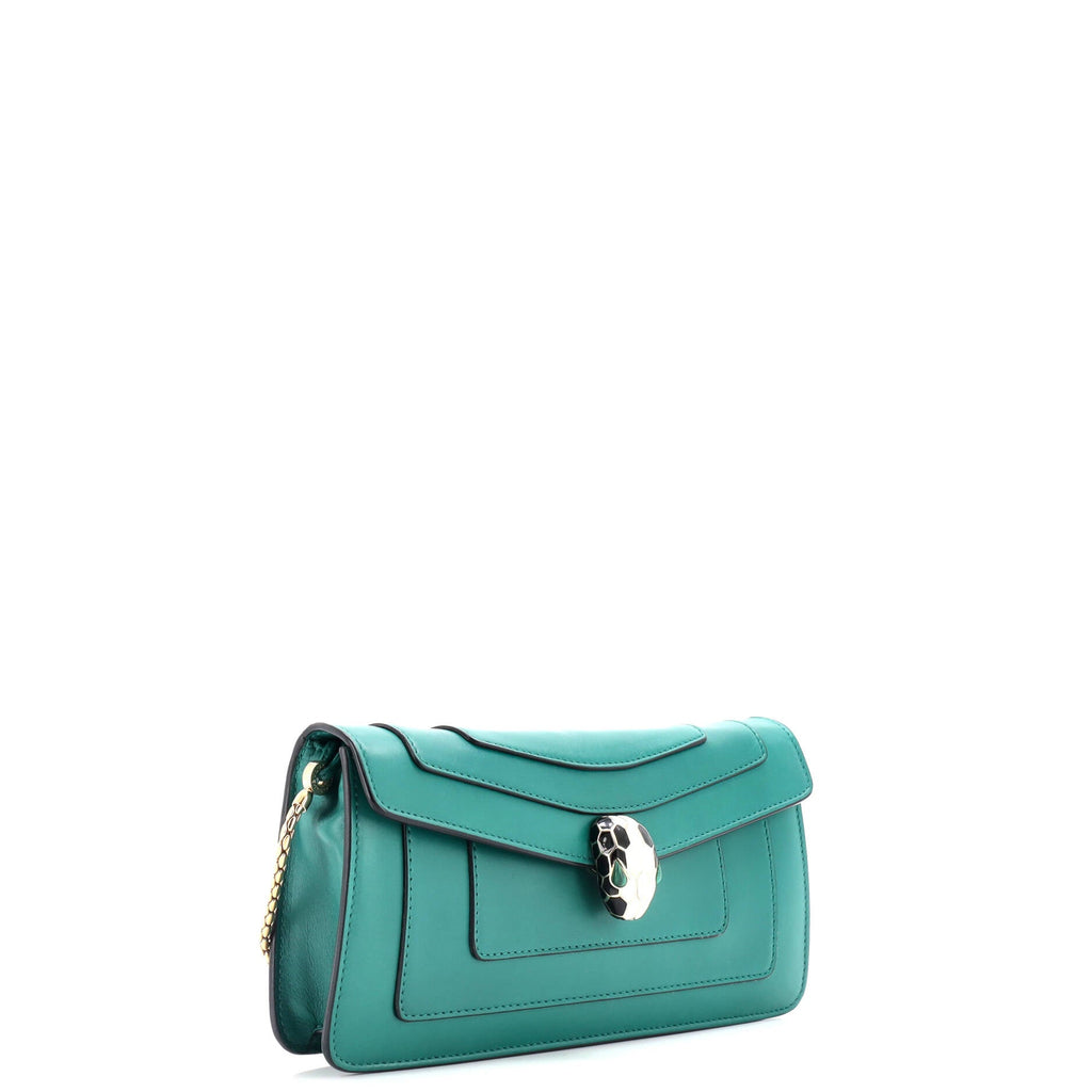 Serpenti Forever Chain Clutch Leather
