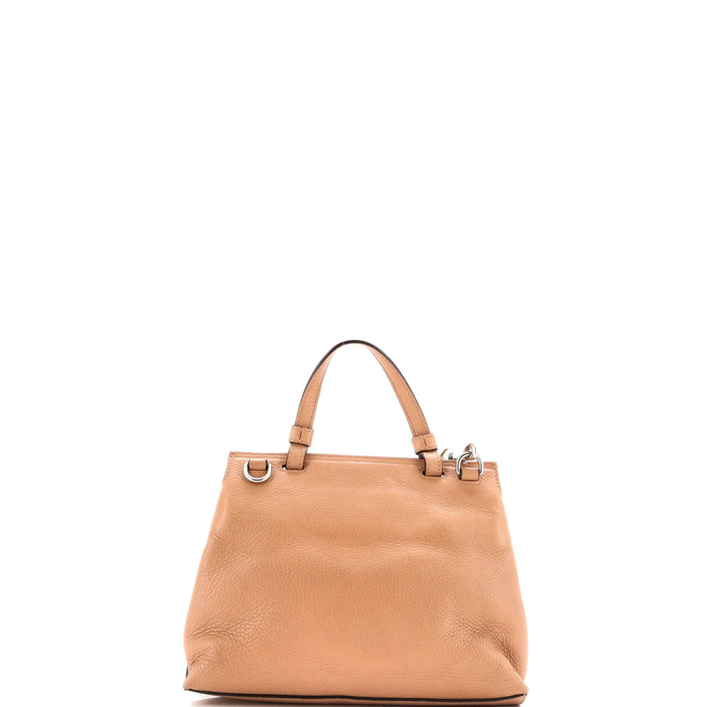 Bamboo Daily Top Handle Bag Leather Small