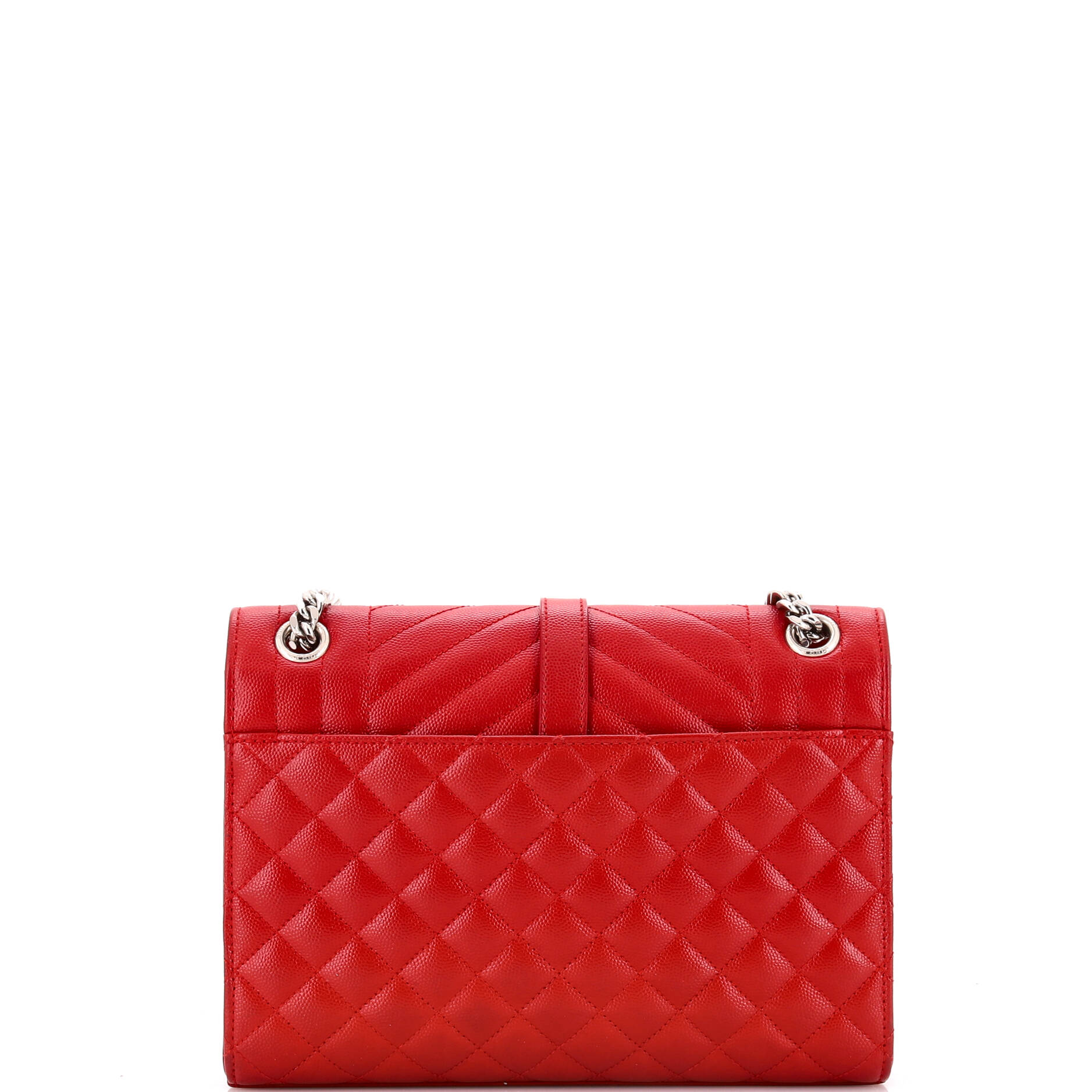 Classic Monogram Envelope Satchel Mixed Matelasse Leather Medium