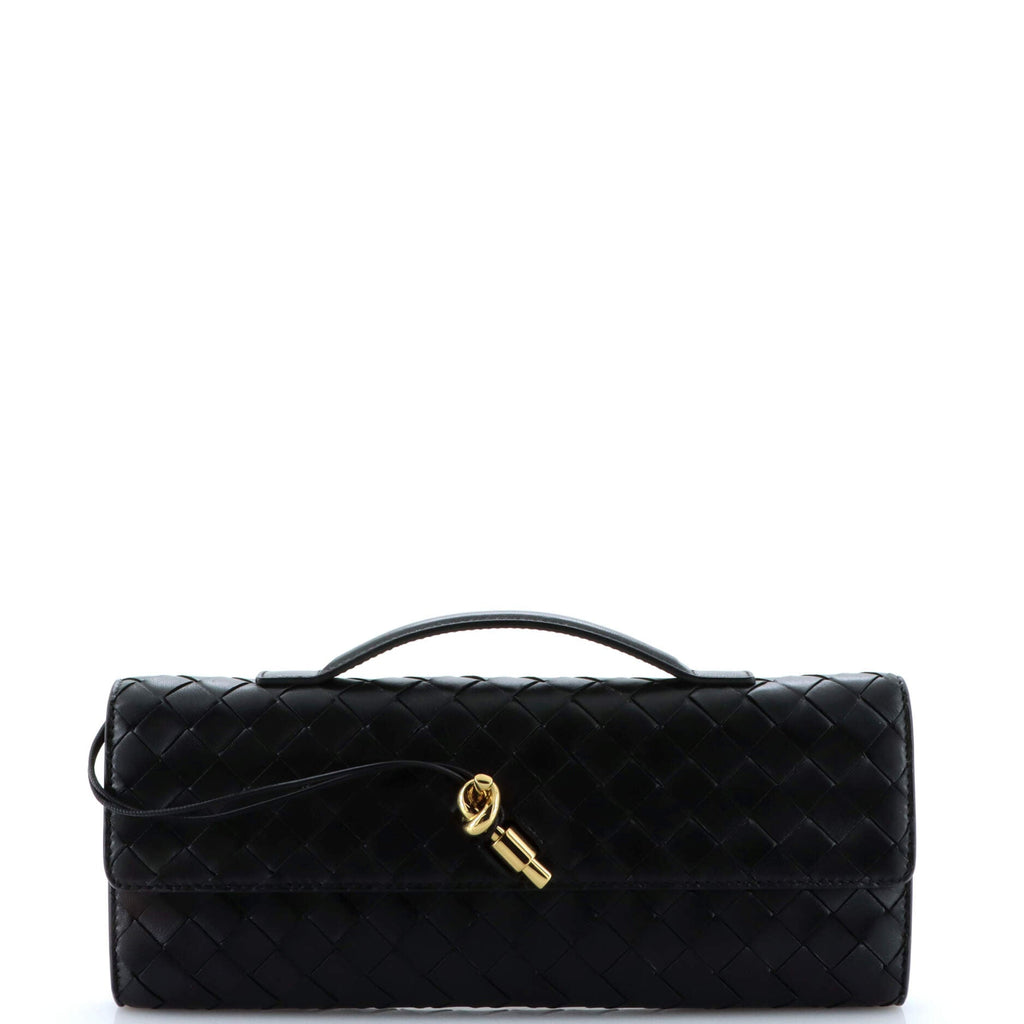 Andiamo Top Handle Clutch Intrecciato Nappa Long