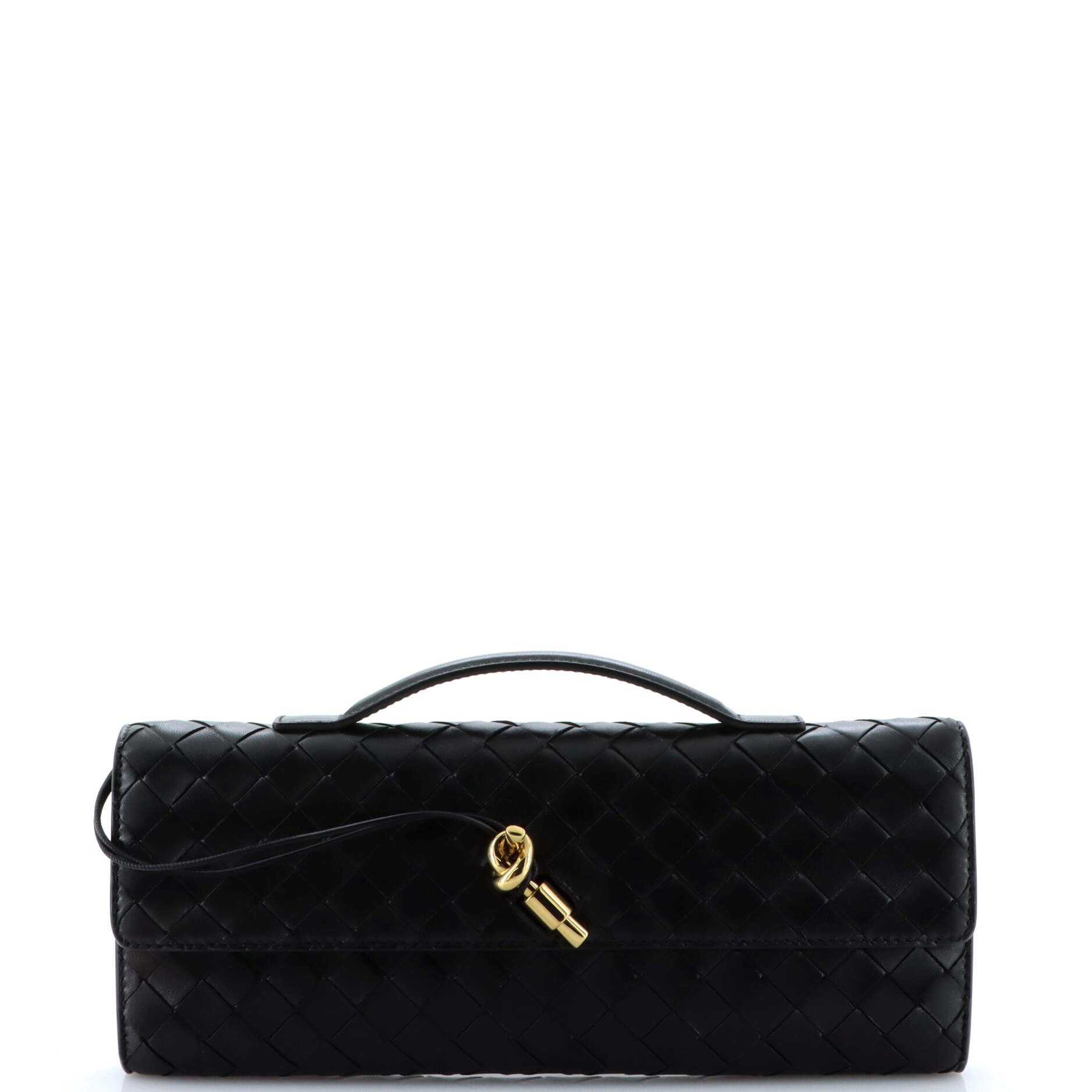 Andiamo Top Handle Clutch Intrecciato Nappa Long