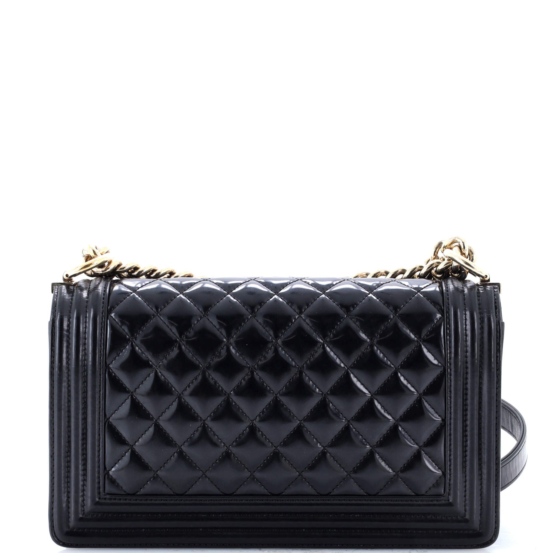 Boy Flap Bag Quilted Iridescent Glazed Calfskin Old Medium
