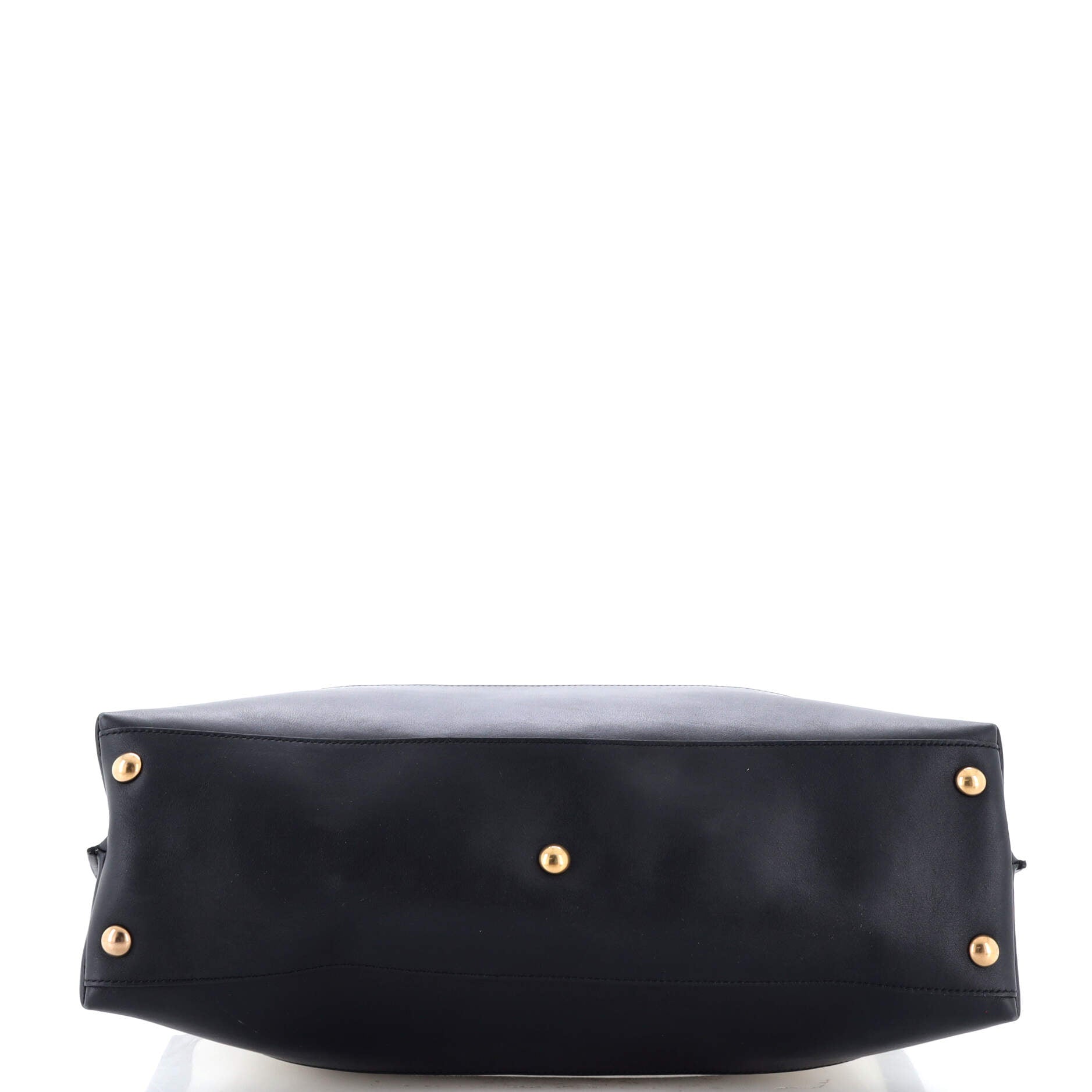 Two Tone Cabas Tote Canvas with Leather Large