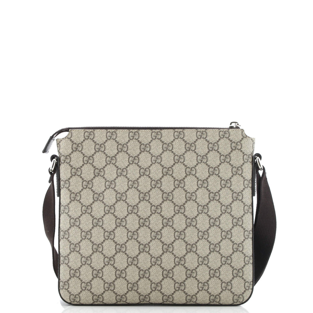 Front Zip Messenger GG Coated Canvas Medium