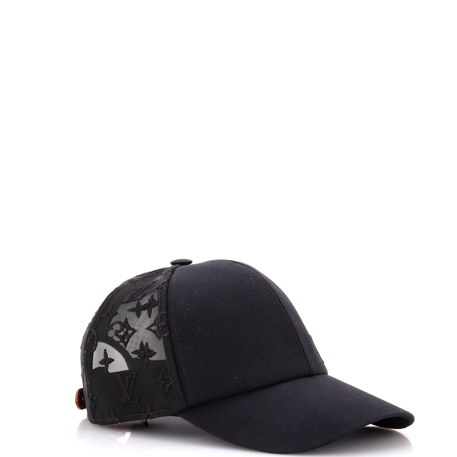 Baseball Cap Monogram Mesh and Cotton