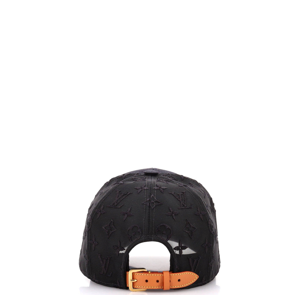 Baseball Cap Monogram Mesh and Cotton
