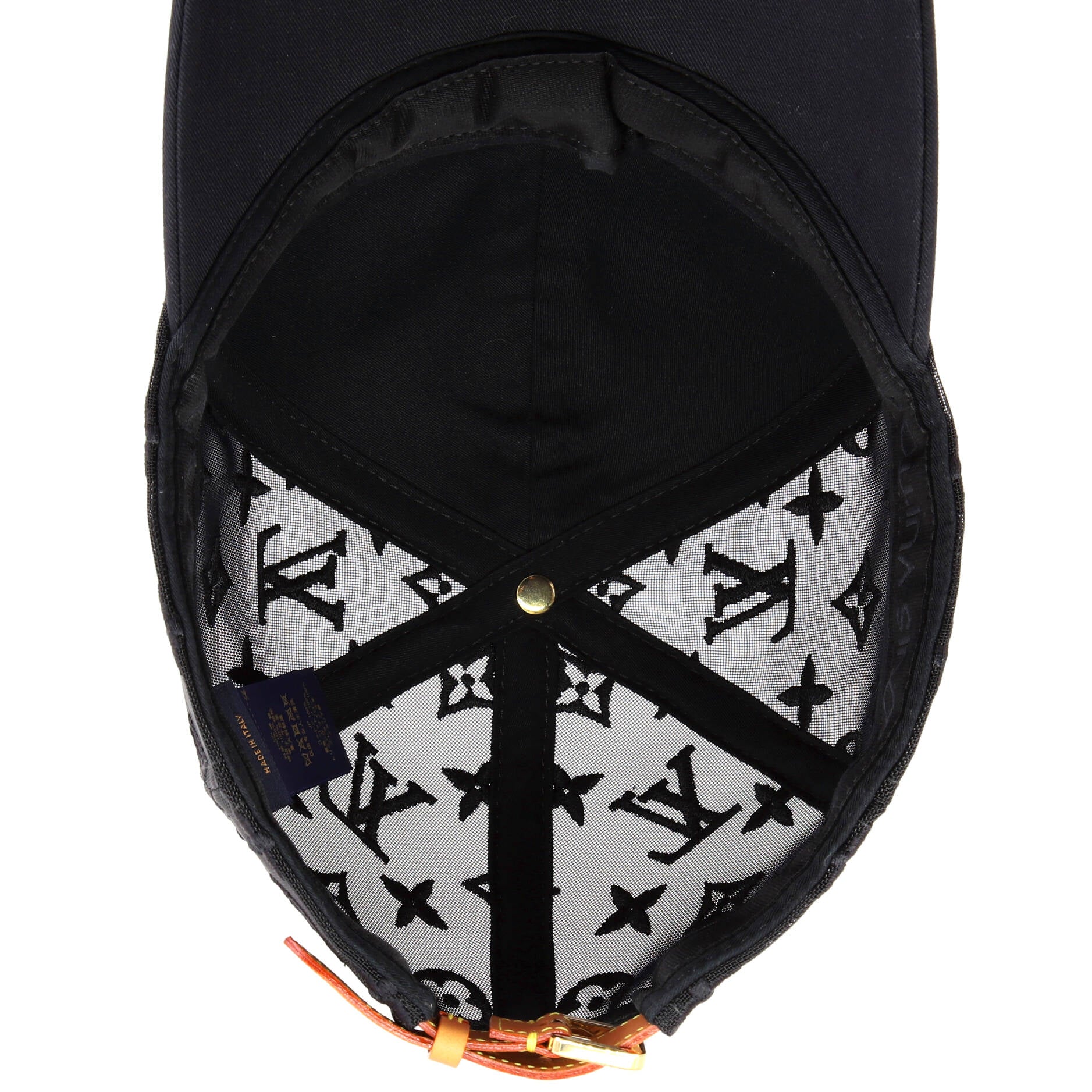 Baseball Cap Monogram Mesh and Cotton