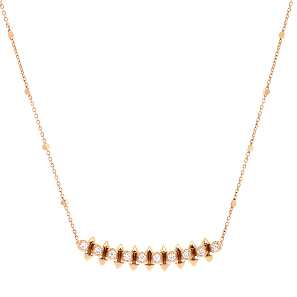 Clash de Cartier Pendant Necklace 18K Rose Gold with Diamonds