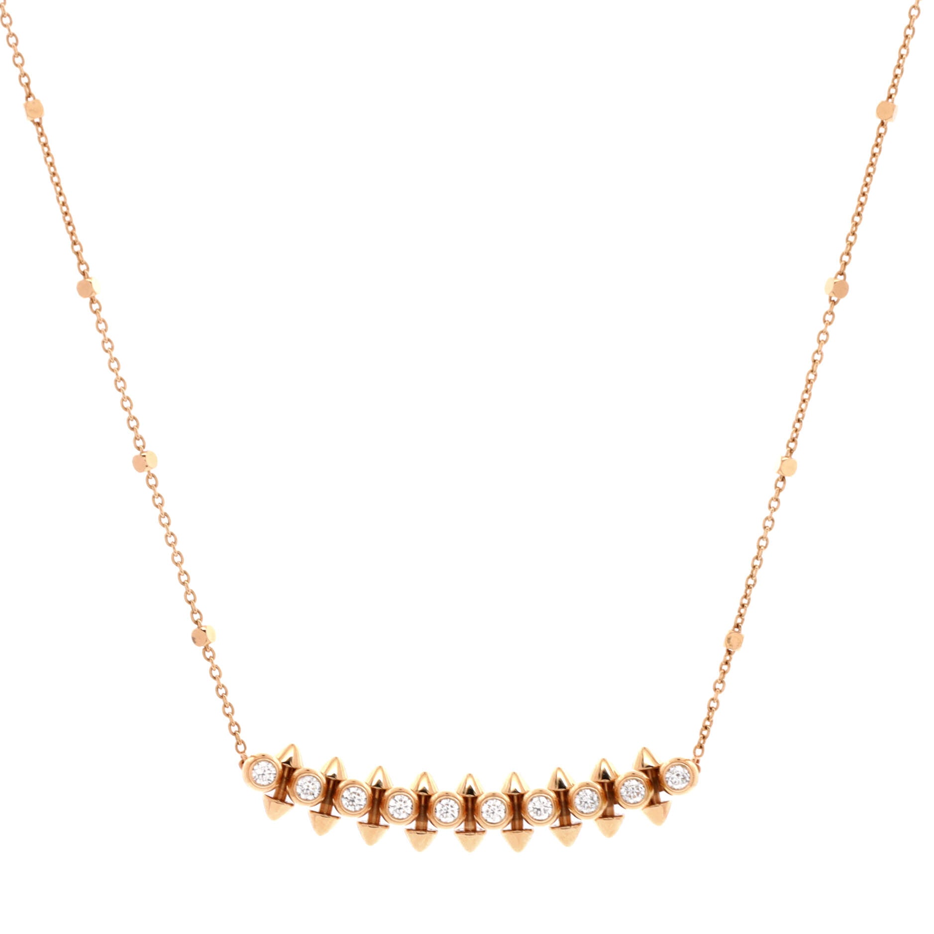 Clash de Cartier Pendant Necklace 18K Rose Gold with Diamonds