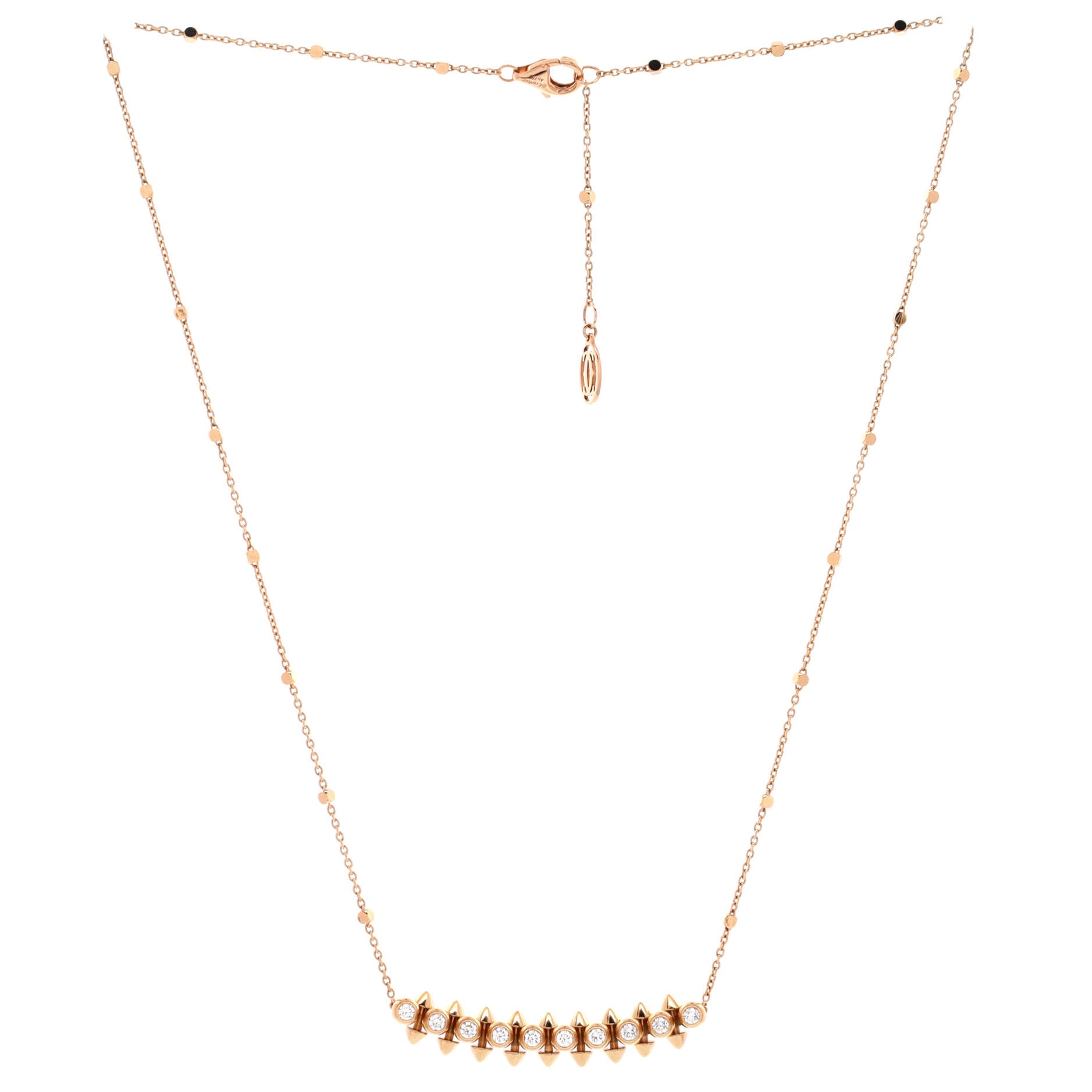 Clash de Cartier Pendant Necklace 18K Rose Gold with Diamonds