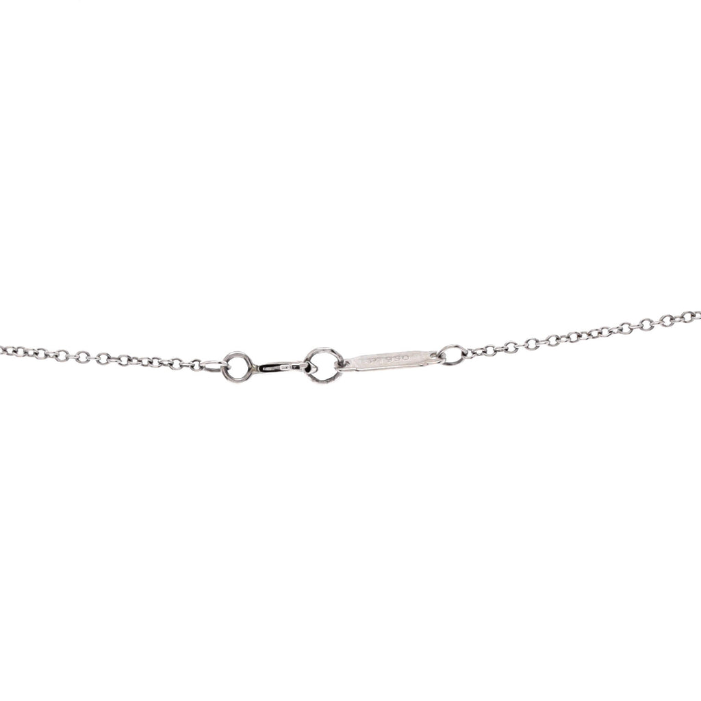 Cross Pendant Necklace Platinum and Diamonds Medium