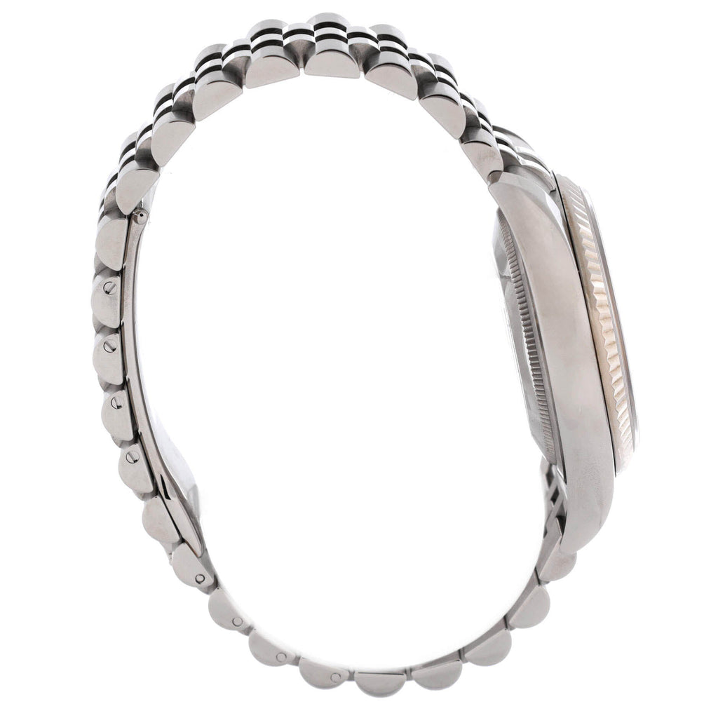 Oyster Perpetual Datejust Automatic Watch Stainless Steel and White Gold with Diamond Markers 36