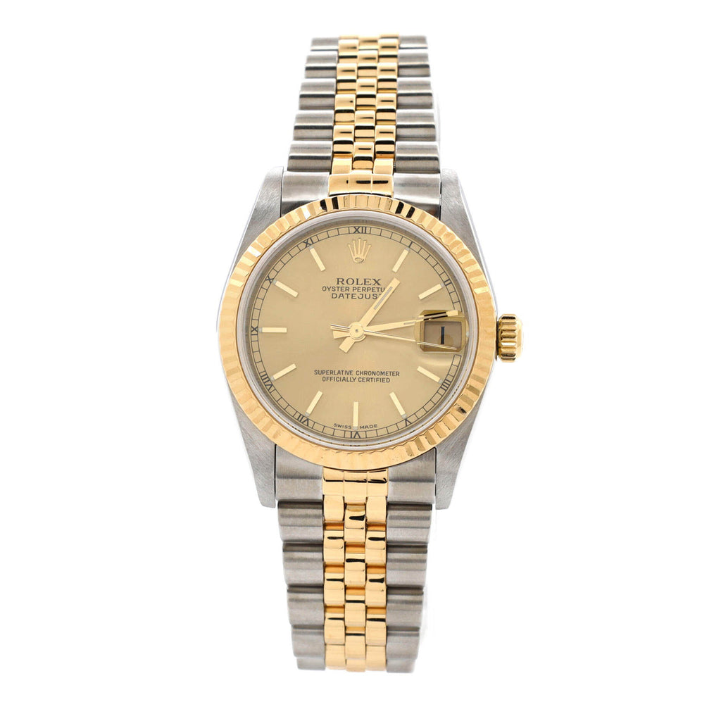 Oyster Perpetual Datejust Automatic Watch Stainless Steel and Yellow Gold 31