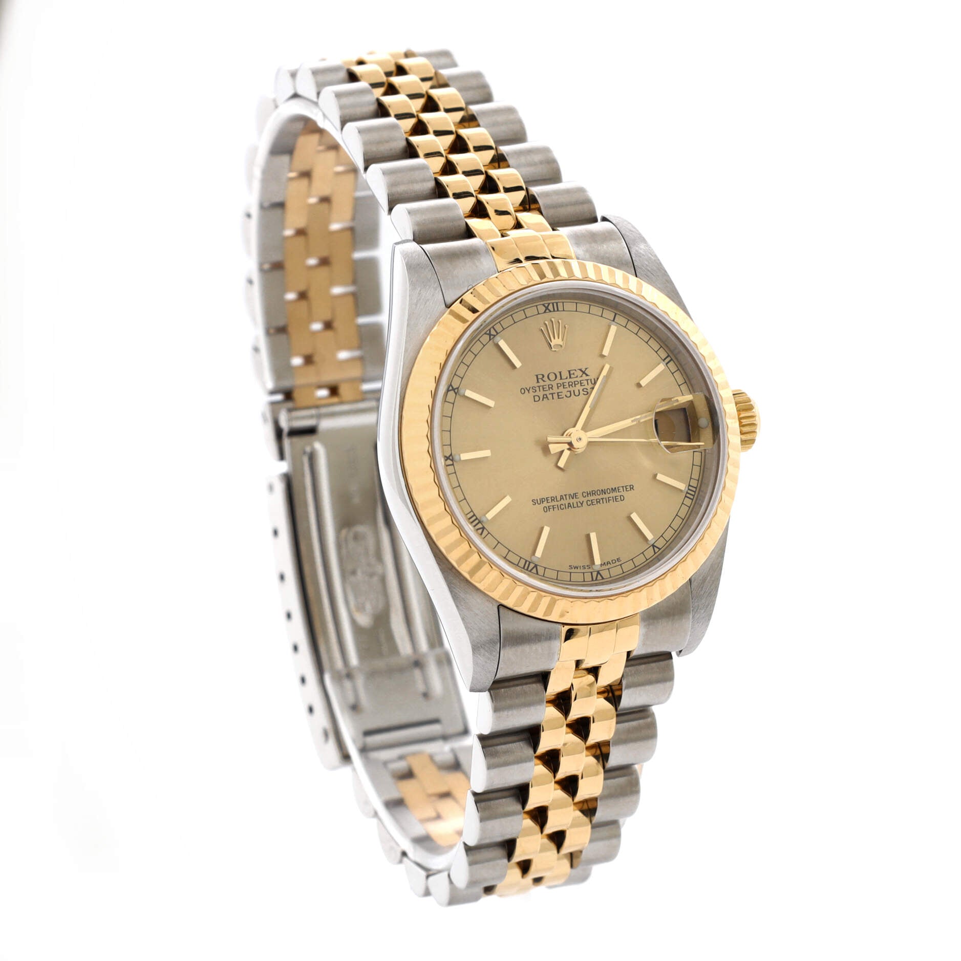 Oyster Perpetual Datejust Automatic Watch Stainless Steel and Yellow Gold 31