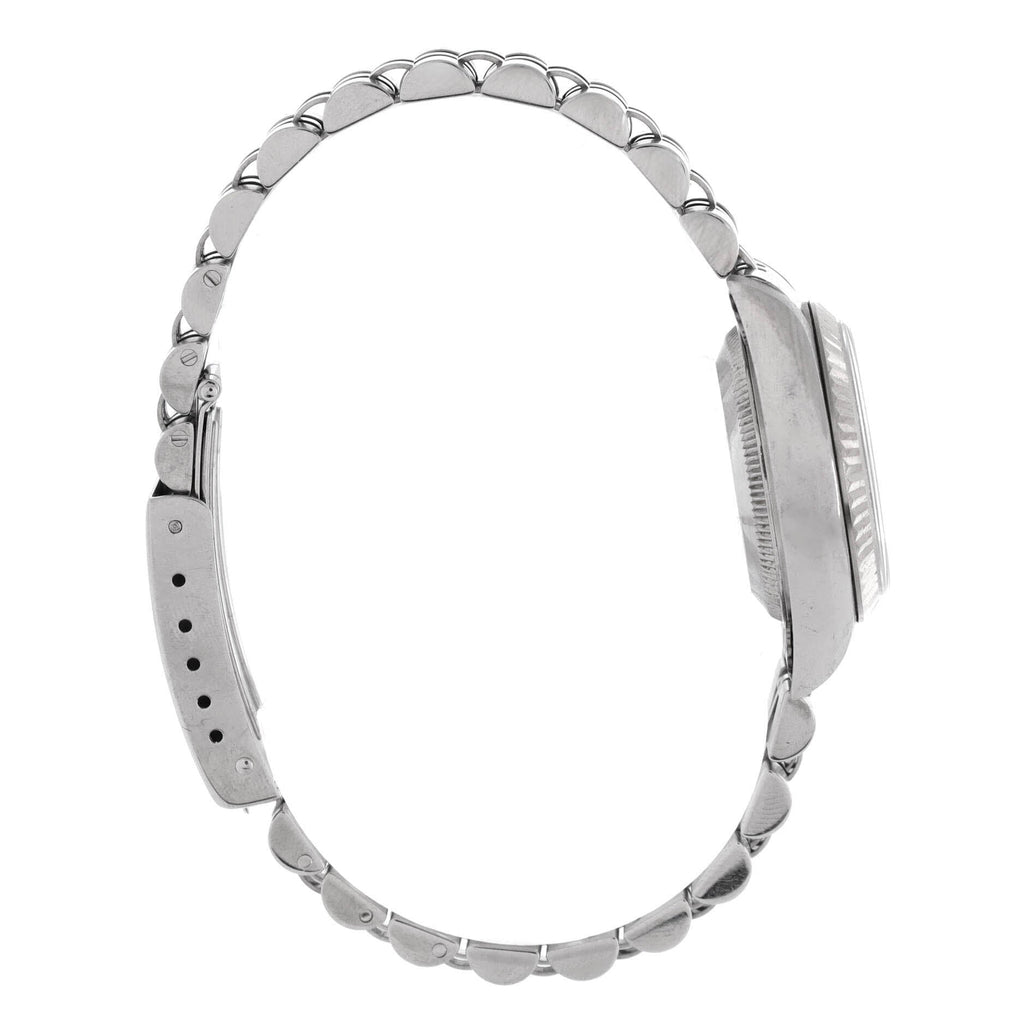 Oyster Perpetual Datejust Automatic Watch Stainless Steel and White Gold with Diamond Markers 26