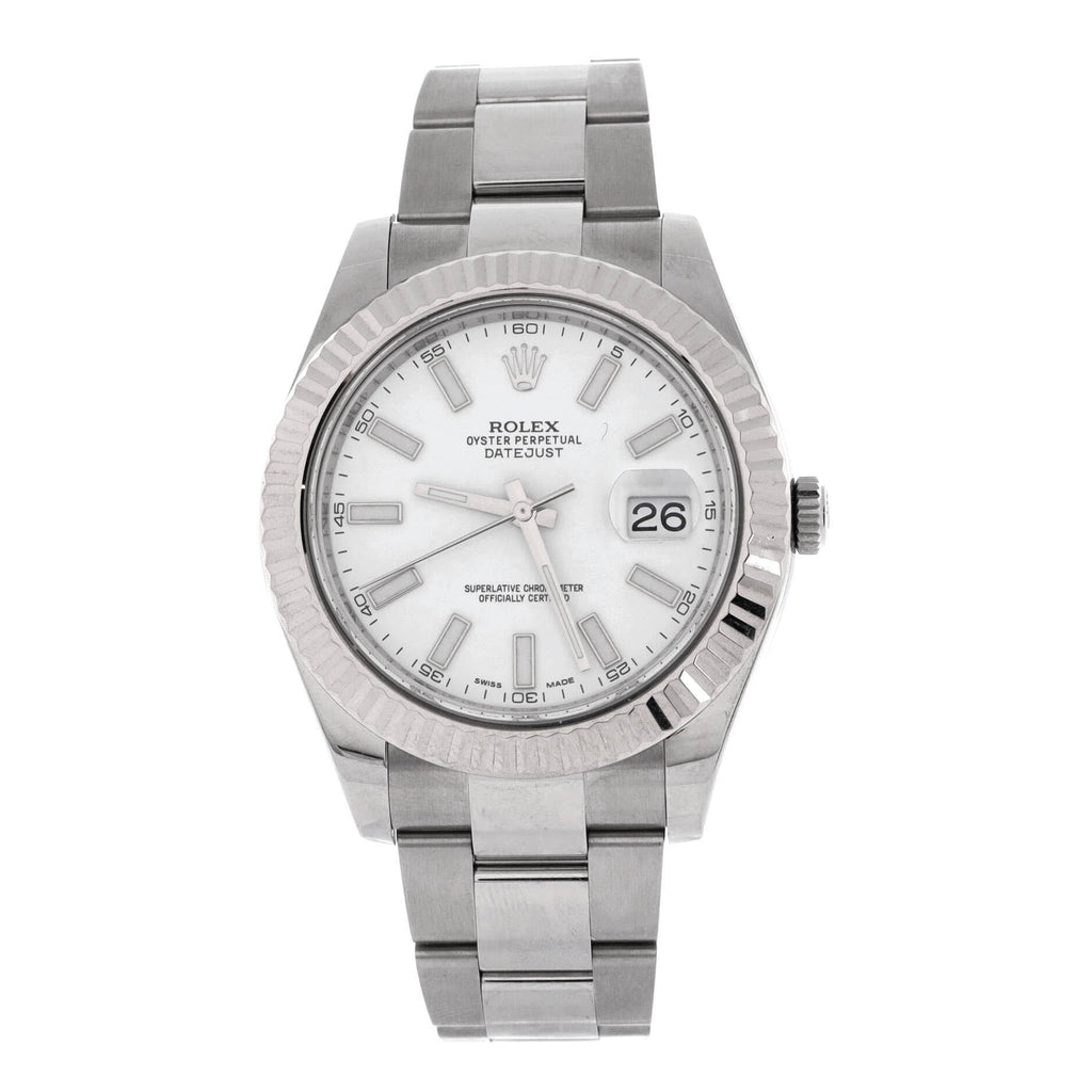 Oyster Perpetual Datejust II Automatic Watch Stainless Steel and White Gold 41