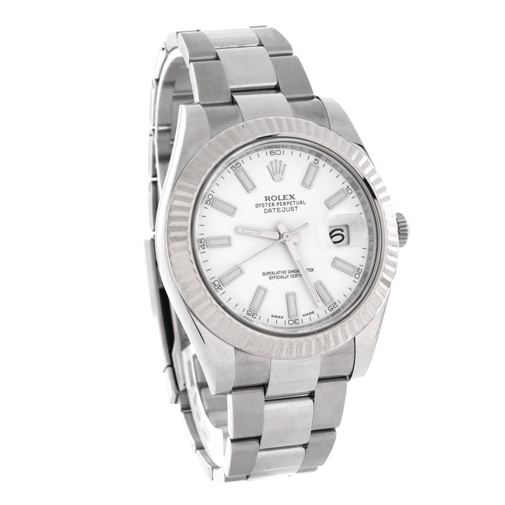 Oyster Perpetual Datejust II Automatic Watch Stainless Steel and White Gold 41