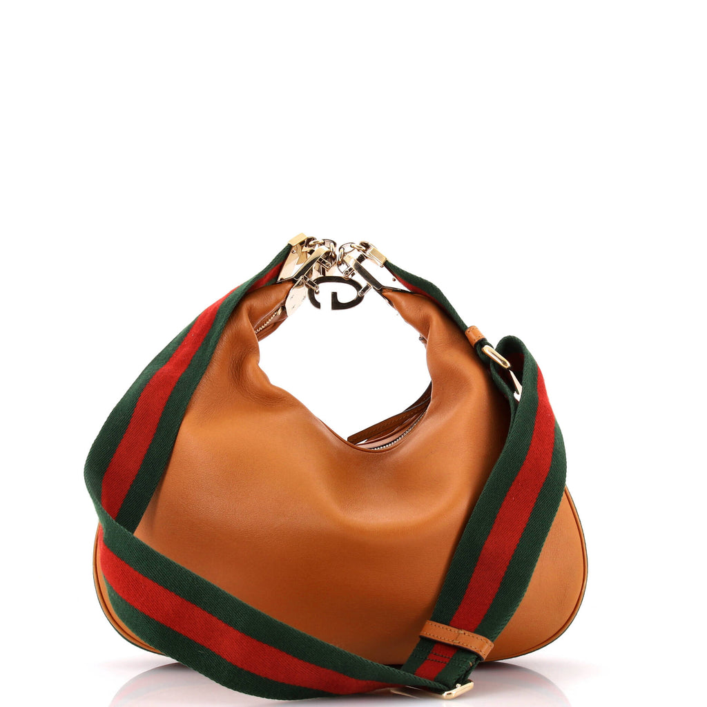 Attache Shoulder Bag Leather Medium