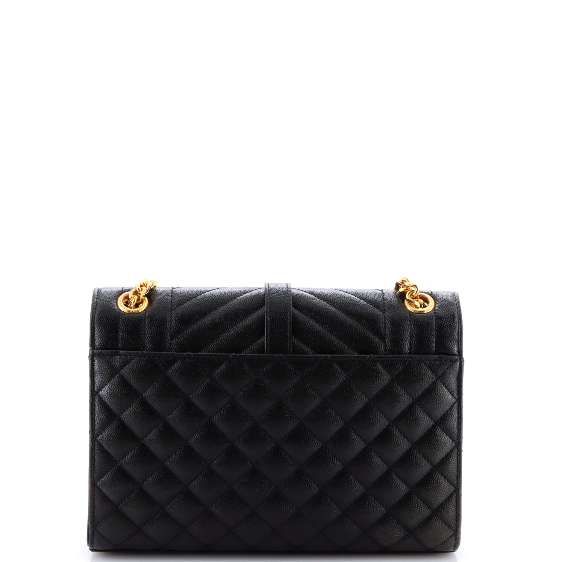 Classic Monogram Envelope Satchel Mixed Matelasse Leather Medium
