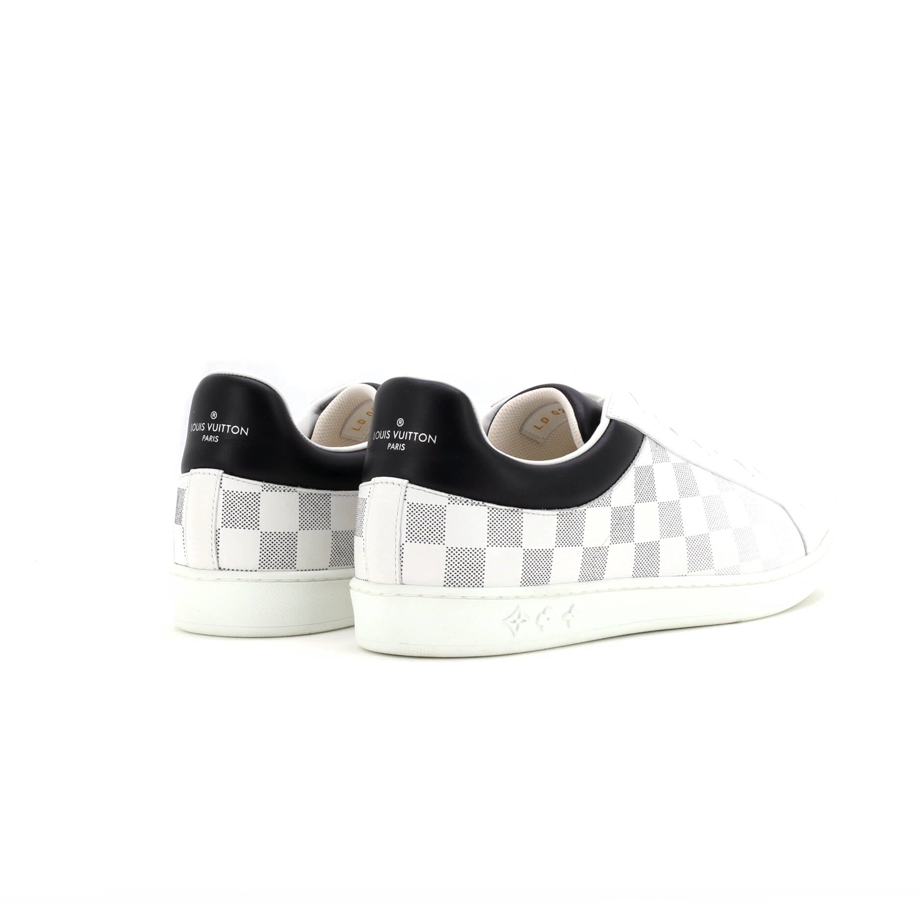 Men's Luxembourg Sneakers Gradient Damier Leather