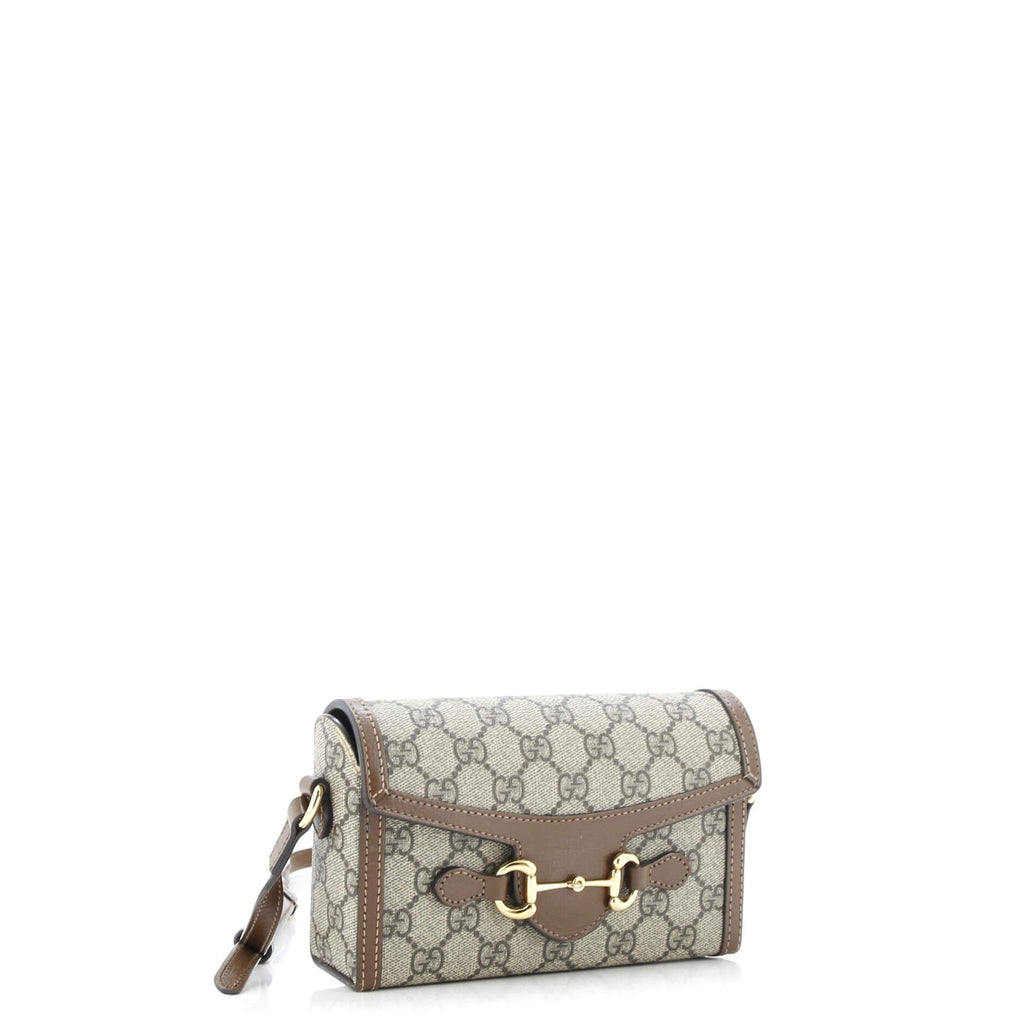 Horsebit 1955 Flap Crossbody Bag GG Coated Canvas Mini