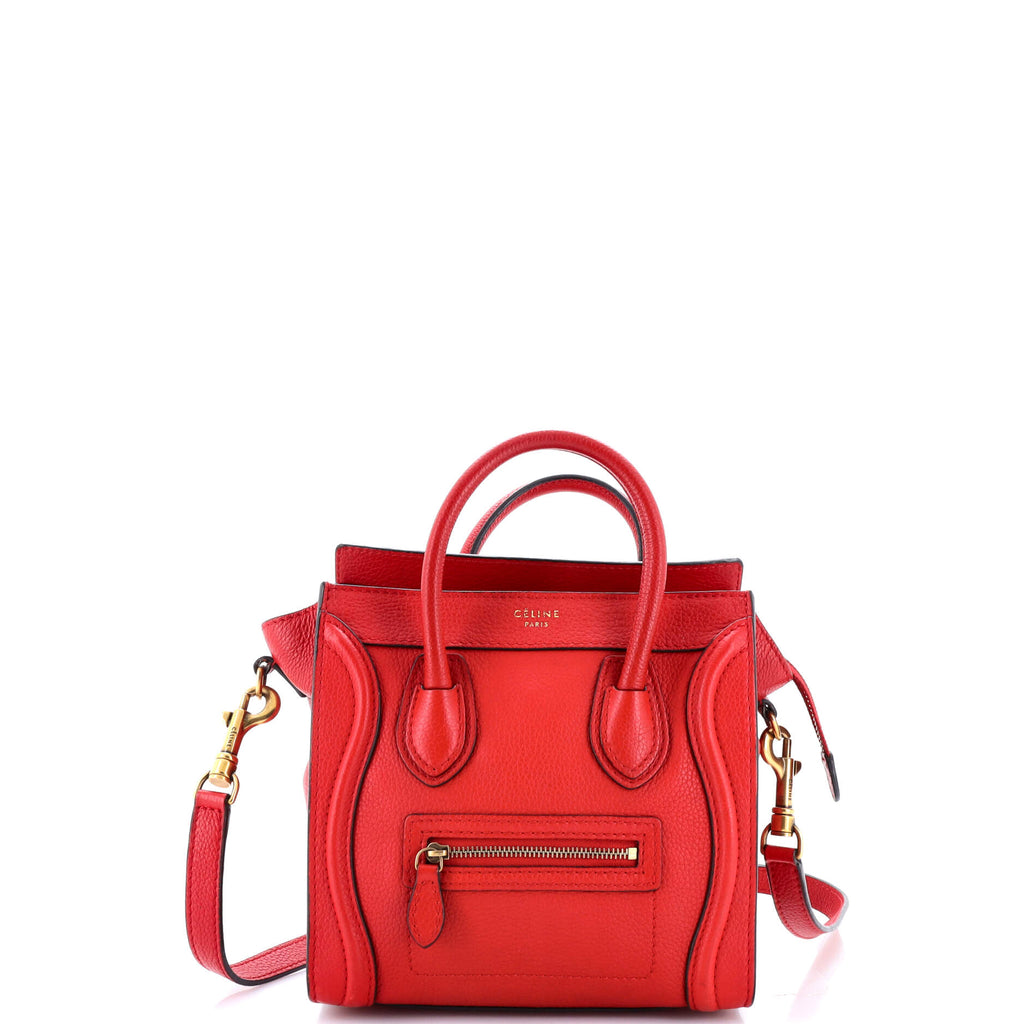 Luggage Bag Grainy Leather Nano